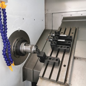 Máquina de torno CNC tipo banda automática de alta calidad, cama inclinada con servo torreta, herramienta de roscado de tubo de torno Horizontal - Product Image 3