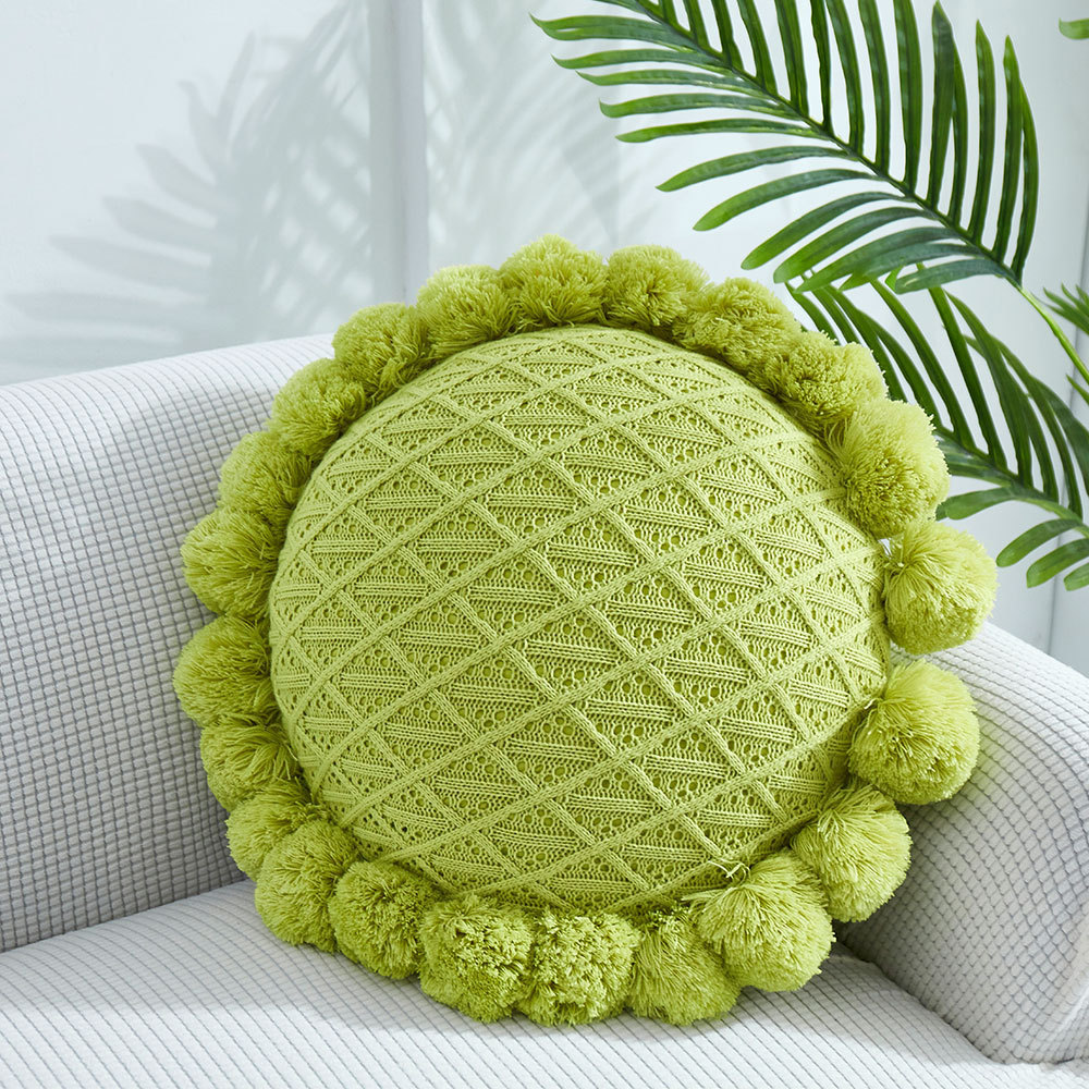 Knitted futon apple green