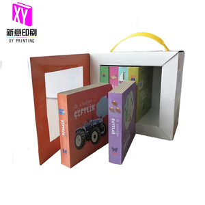 免费样品定制纸板书盒套装印刷迷你儿童书籍着色书 - Product Image 3