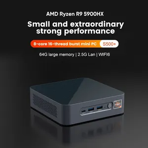 AMD มินิพีซีไมโครเดสก์ท็อปคอมพิวเตอร์4K หน้าจอคู่ปัจจัยรูปแบบขนาดเล็กสำหรับสำนักงานการตัดต่อวิดีโอการเล่นเกมที่มีน้ำหนักเบา - Product Image 2