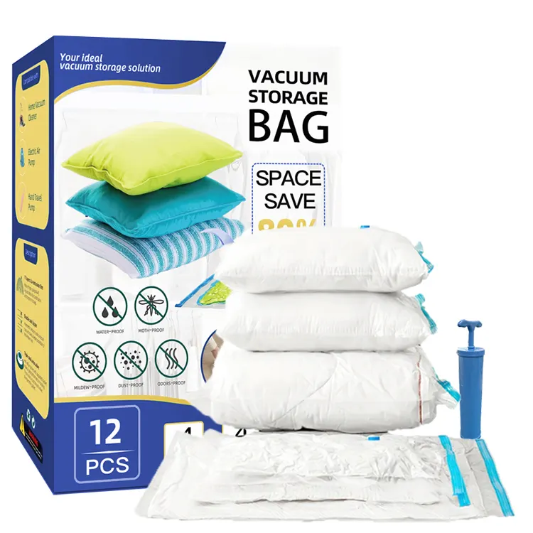 Riutilizzabile salvaspazio sacchetti di plastica per il deposito di indumenti per la casa organizzatore di vestiti per la casa sacchetto impermeabile per impacco