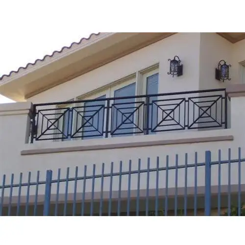 New Promotion Home Iron Grill Design For Balcony Wrought Iron Balcony Railing