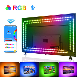 USB 5V 2M SMD 5050 Pastable ortam ışık dekorasyonu ev için TV bilgisayar kasası ve monitör renk değiştiren LED şerit işık seti - Product Image 2