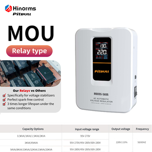 MOU0.5-20kVA Protector de voltaje monofásico de alta calidad Tasa de reacción rápida Amplio rango de entrada Pantalla digital LED Regulador automático - Product Image 2