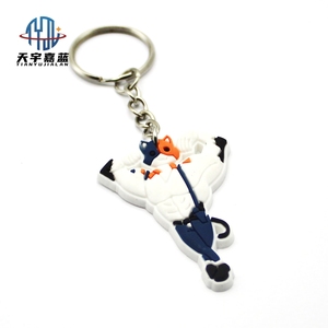 Tianyu Cool 3D Cartoon <strong>Donald</strong> Duck Rubber Keychain Princess Pattern Pendant for Car <strong>Key</strong> Backpack Decoration Wholesale Keychains - Product Image 2