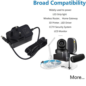 5V 2A Power <strong>Adapter</strong> <strong>Input</strong> 100V-240V <strong>Output</strong> 5V 10W UK Plug Wall Charger Power <strong>Adapter</strong> with 5.5x2.5 5.5x2.1 DC Plug - Product Image 5