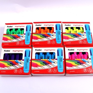 Foska MSDS Certified Assorted Colors Colorful Office Student <strong>Marker</strong> Pastel Highlighter Pen Set Cute for Paperwork - Product Image 6
