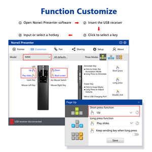 Puntatore Laser Wireless presentatore puntatore Laser telecomando migliore presentazione clicker - Product Image 4