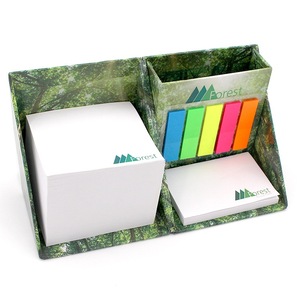 Bloc de notas adhesivo personalizado para escritorio de oficina Cute Mini Sticky Notes blocs de notas conjunto para hacer lista con portalápices - Product Image 6