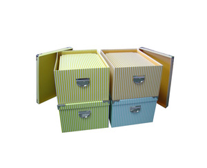 Scatole di cartone classiche con coperchi rettangolo annidato 4 pz set regalo - Product Image 4