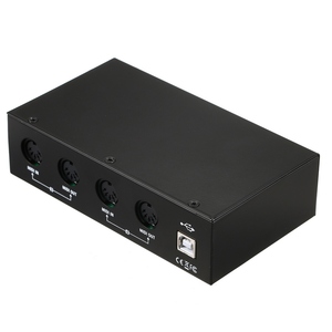 UM4X4 USB <strong>MIDI</strong> <strong>Interface</strong> 4 in /4 Out 64 <strong>MIDI</strong> Channels 4i/4o + Merge 2i4o <strong>MIDI</strong> Box - Product Image 1