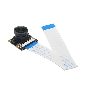 Módulo de cámara Raspberry Pi 5MP 220 grados ojo de pez cámara web Focal ajustable cámara gran angular para Raspberry Pi 4 modelo B 3B + 3B