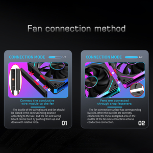 Lovingcool Silent PWM ARGB охлаждающий вентилятор 3pin с интерфейсом питания Быстрый корпус компьютера охлаждающий строительный блок вентиляторы для игрового ПК - Product Image 2