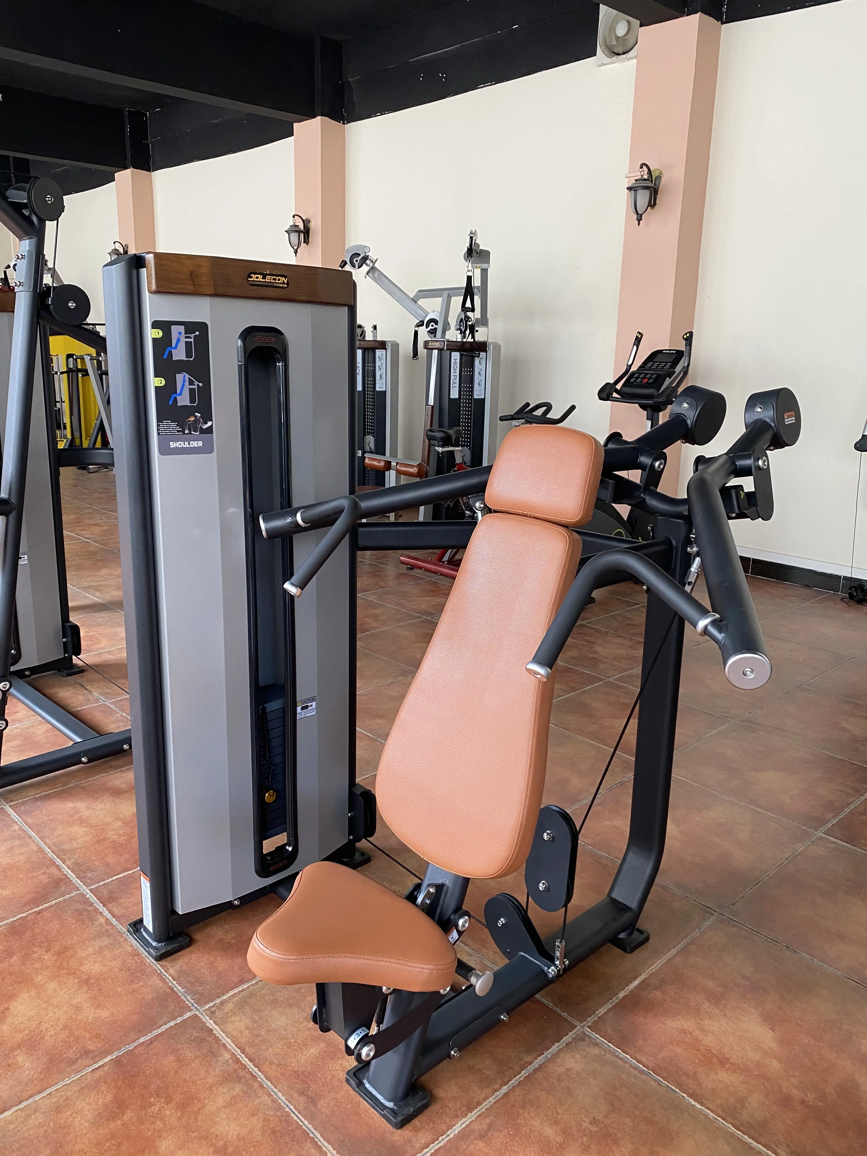 Sıcak satış omuz basın Fitness ekipmanları spor Selectorized ağırlık yığını çelik ticari Pin yük seçim makineleri