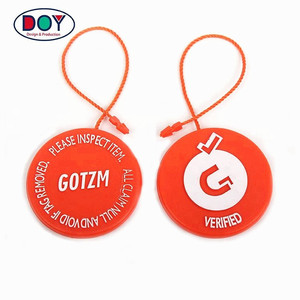 Custom 3D Nylon <strong>String</strong> Big Size Plastic Lock Elastic <strong>Loop</strong> HangTag Seal <strong>String</strong> for Garments and Bags - Product Image 3