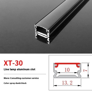 ไฟเส้นลวด LED ฝังสีดำสำหรับใช้ในพื้นที่แนวนอนพร้อมสลักปกปิดขอบอลูมิเนียมสำหรับใช้ในพื้นที่ - Product Image 6