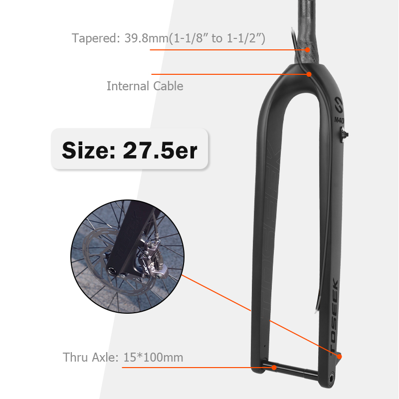 Black Internal cable-27.5inch-Axle15*100