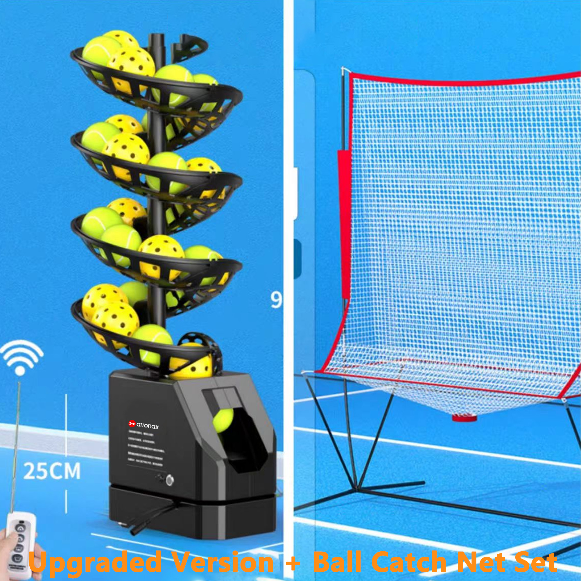 Black Upgraded version+ Ball Catch Net Set