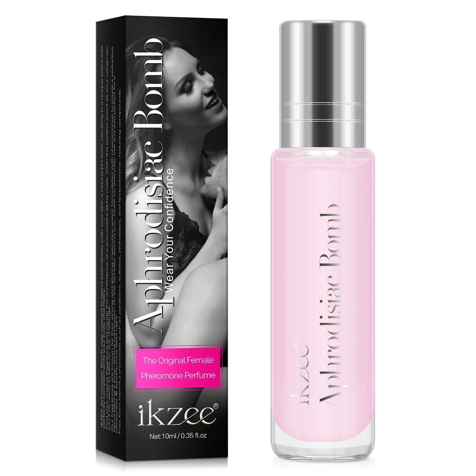 Ikzee parfum wanita portabel, harga grosir 10ml tahan lama Roll On seksi parfum asli segar pheromon untuk wanita