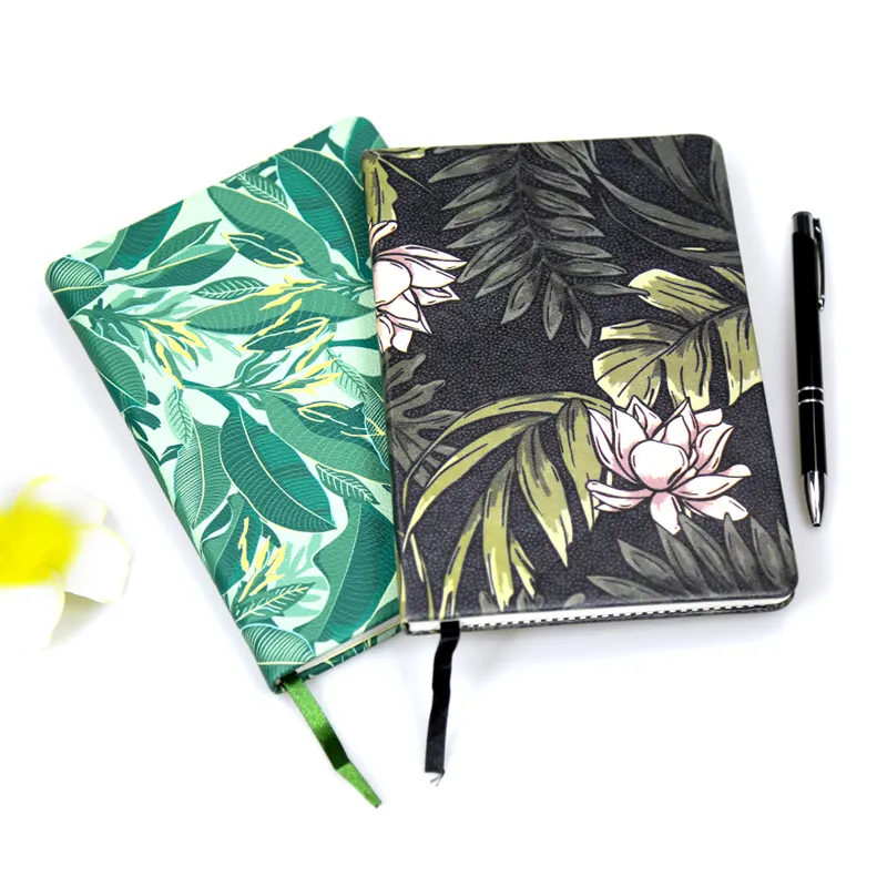 Cuaderno personalizado con estampado Floral, Agenda escolar, cuaderno con cubierta de flores para estudiantes