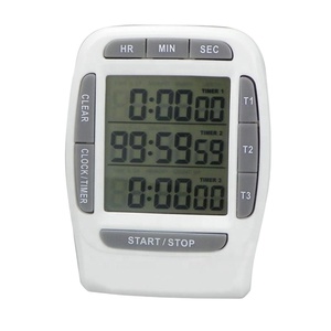 Timer di cottura da cucina multifunzione 3 canali di visualizzazione funzione di conto alla rovescia elettronica dispositivo di conteggio del tempo - Product Image 4
