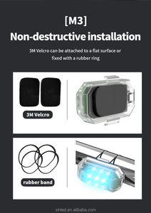 ไฟแฟลช LED เครื่องบินควบคุมระยะไกล,ไฟแฟลชตำแหน่งไร้สาย RC Fix ปีกเครื่องบินเครื่องบินเฮลิคอปเตอร์ไฟเตือน - Product Image 5