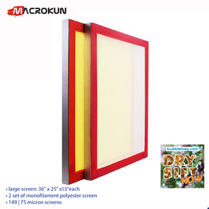 Dry Sift Screen Set of 4 Polyester <strong>Mesh</strong> Screen 60 90 110 200 <strong>Mesh</strong> Micron 250 165 149 75 Pre Stretched Silk Screen Frames - Product Image 3