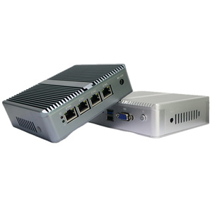 Intel Pentium N3540 Quad Core 2.16Ghz 4 Lan GbE Network Firewall Win10 Linux Fanless Mini Computer industriale - Product Image 1