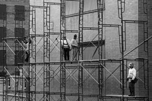 Torre de andamio con recubrimiento de polvo galvanizado Marco H Escalera Caminar a través de andamios Andamios para juego de andamios de construcción - Product Image 4