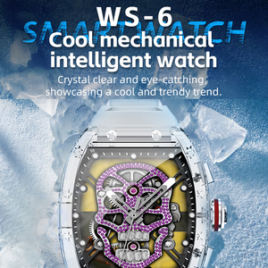 2024 WS-6 1.86 pollici schermo esagonale non induttivo encoder denti blu chiamata NFC spirito isola funzione orologio intelligente - Product Image 2