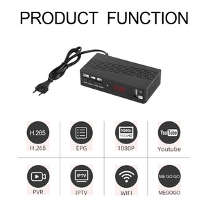กล่องรับสัญญาณดิจิทัล,Full HD USB DVB T2 DVB C STB H 264ตัวถอดรหัส MPEG-4 T2ตัวรับ Hevc H.265ตัวเลือกที่กำหนดเอง/OEM - Product Image 4
