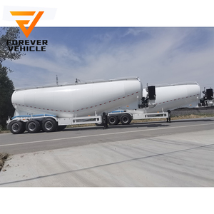 Alta capacidade de carga 3 eixos 40-80 Ton Steel Forever Preços baixos Semi-reboque de transporte de pó e grânulos de alta qualidade