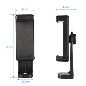 Vertical and Horizontal Rotating Mobile Phone Clip <strong>Mount</strong> for Tripod Support With Standard <strong>1</strong>/<strong>4</strong>&quot; Screw - Product Image 4