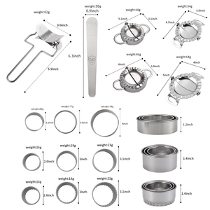 Dụng Cụ Làm Bánh Manjia Bánh Bao Khuôn Ép Bằng Tay Khuôn Làm Bánh Bằng Thép Không Gỉ Bộ Dụng Cụ Làm Bánh Bao Nhồi Muỗng Bột Vòng Cắt - Product Image 6