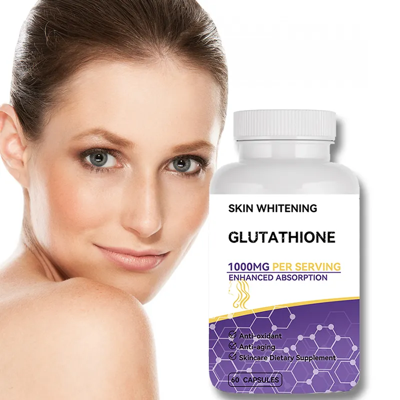 JHD Hot Selling Bulk Beauty Products Best Glutathione Supplements Whitening Capsules For Skin Whitening