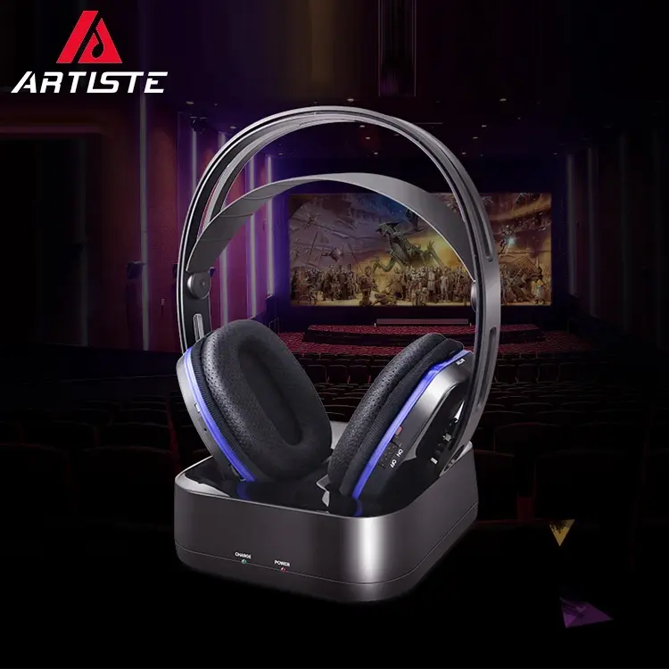 En kaliteli popüler Hi-fi Stereo kulaklık toptan 2.4G dijital kablosuz kulaklık kulaklık için PC/cep telefonları/TV