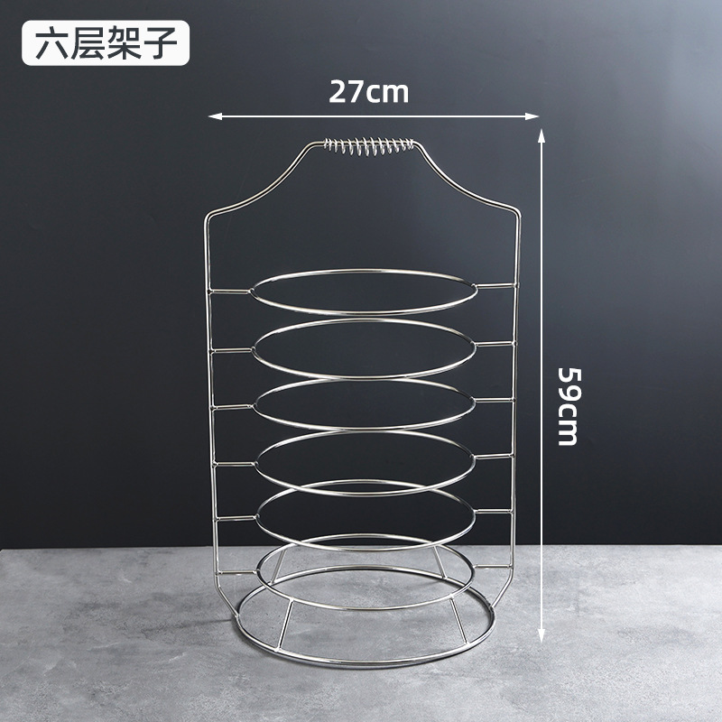 Six-tier rib rack with 22-26cm ribs