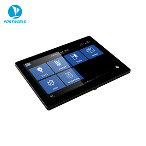 Portworld 10 inç akıllı otel dokunmatik ekran sıcaklık kontrolü KNX Panel duvar merkezi kontrol cam akıllı KNX anahtarı - Product Image 5