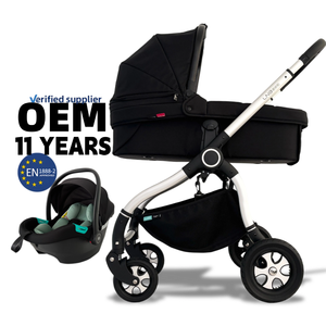 עגלת תינוקות/פעוטות 3 ב-1 איכותית מבית Landleopard Tiger, עם שלדת אלומיניום מתקפלת, וחגורת בטיחות בעלת חמישה נקודות. - Product Image 2