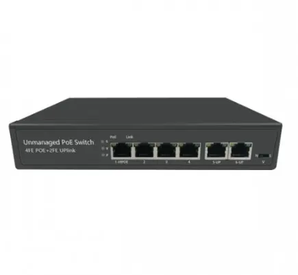 4-port 10/100M Lungo Raggio CCTV POE Ethernet Extender Interruttore