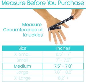 Sarung tangan kompresi artritis Pria Wanita, sarung tangan tanpa jari untuk mengetik berkendara - Product Image 5