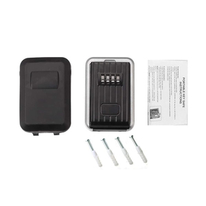 Waterproof Wall-Mounted <strong>Lock</strong> <strong>Box</strong> with Combination <strong>Lock</strong> Sturdy Cover for Inside &amp; Usage Home Realtors Garage Apartment Storage - Product Image 5