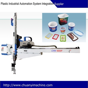Múltiples ejes cartesiano entrada superior brazo Robot robots de pórtico lineales Visco Fan coche Robot de pórtico de tableta amortiguador Tech accesorio beige Rojo Negro compruebe Tartan tableta amortiguador del eje para máquina de inyección - Product Image 2
