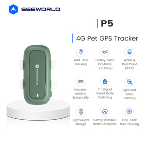 Yeni varış P5 GPS/Beidou/LBS evcil hayvan takip cihazı sağlık izleme ile 4G ağ IP67 su geçirmez 15 güne kadar sürekli çalışma - Product Image 2