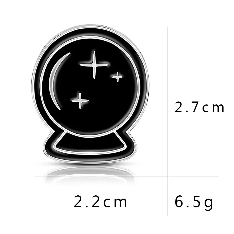 High quality Custom New creative Witch's Book Black Drops Oil Series brooch Halloween Wizarding Badge
