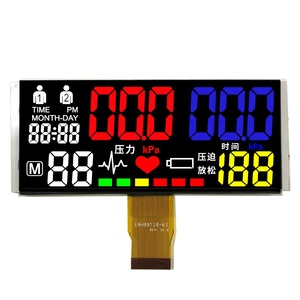 Shenzhen personalizzato TN carattere bianco con sfondo nero 7 segmenti con stampa a colori FPC collegare il modulo display LCD VA - Product Image 6