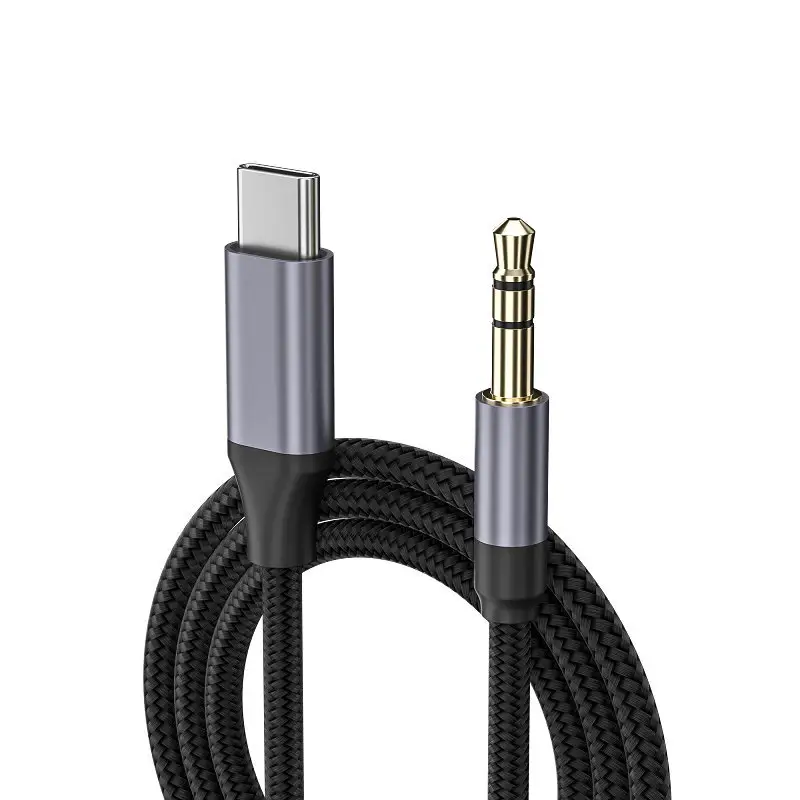Cable de audio tipo C a 3,5mm, cable auxiliar, altavoz de coche para teléfono móvil, cable de auriculares para teléfono móvil Android