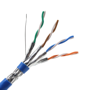Di alta qualità Cat7a Cat7 Cat 7a Sftp S/FTP FTP cavo Ethernet Patch 23AWG rame PVC giacca RJ45 connettore 305m lunghezza uso interno