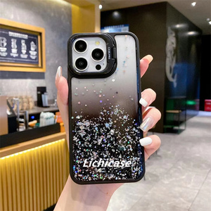 Lichicase Metal kamera koruyucu braket Infinix akıllı 8 8 HD 8 artı 8Pro Glitter kabuk için telefon kılıfı - Product Image 1
