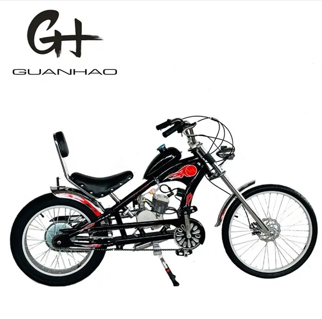 80cc kit gas a due tempi bicicletta da moto a buon mercato motore per adulti harely motorizzata chopper bicycle